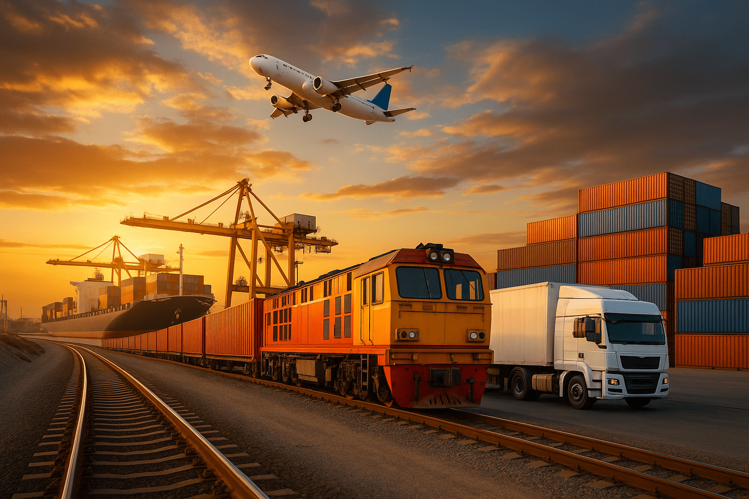 Intermodal yükleme – tren ve treyler kombinasyonu